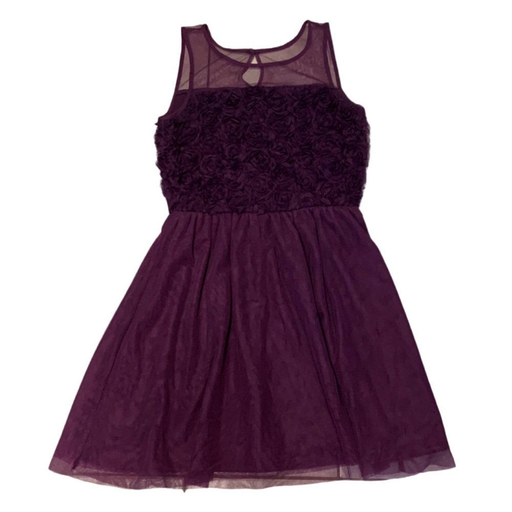 Girls Ruby & Bloom Purple floral dress